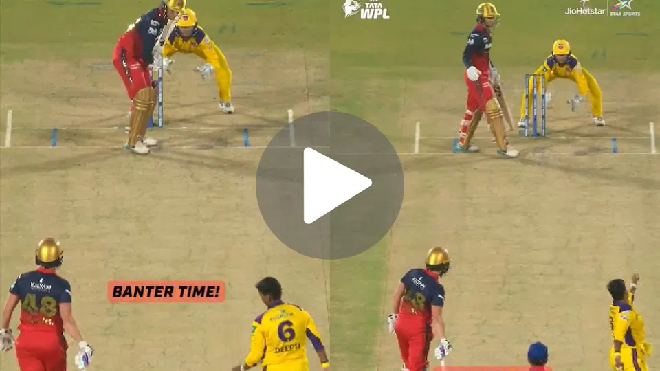 [Watch] Smriti Mandhana, Deepti Sharma outwit each other in hilarious WPL moment